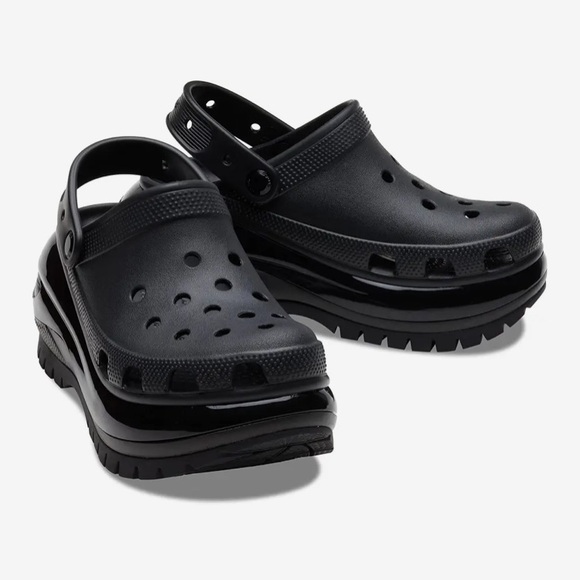 CROCS Clogs Black MEGA CRUSH Men Size 6 Women Size 8 Unisex